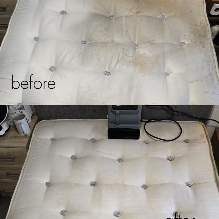 A professional cleaning service for mattresses in Portsmouth, showcasing a clean and fresh sleeping environment